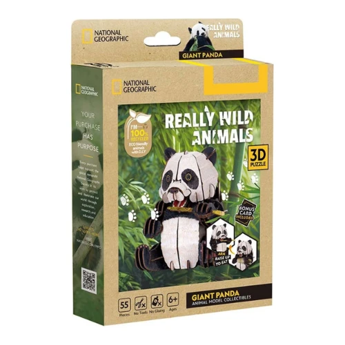 Puzzle 3D Cubic Fun National Geographic Panda mare, 55 elemente cumpăra în Chișinau