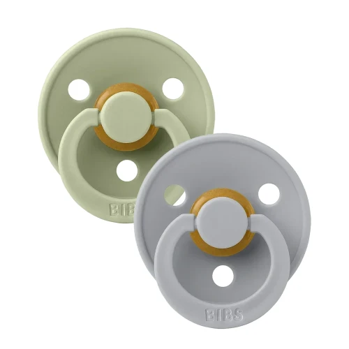 Круглые латексные соски Bibs Colour Sage & Cloud (18-36 мес.), 2 шт. купить в Кишиневе