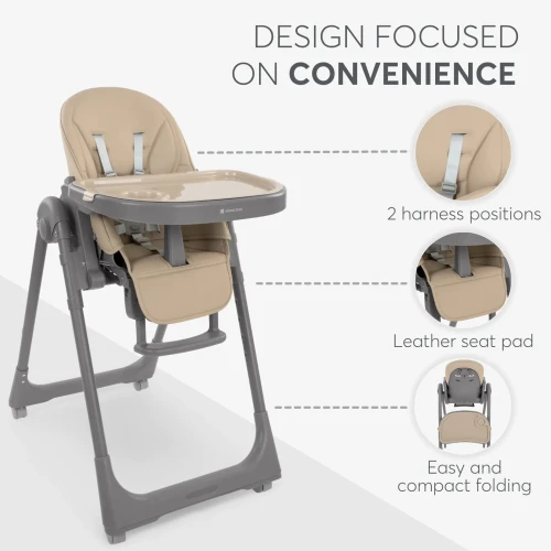 Scaun pentru hranire Kikkaboo Pastello 2 Beige cumpăra în Chișinau