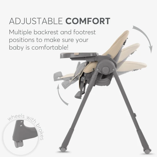 Scaun pentru hranire Kikkaboo Pastello 2 Beige cumpăra în Chișinau