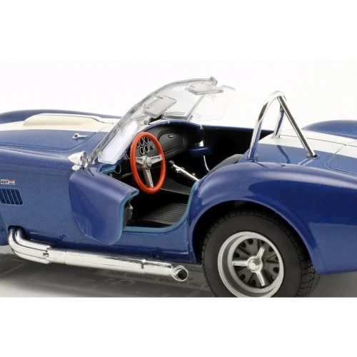 Mașină metalică Welly Shelby Cobra 427 S/C 1965, scara 1:24, albastră cumpăra în Chișinau