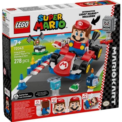 Конструкторы Lego Super Mario Interactive Mario & Standard Kart, 278 элементов купить в Кишиневе