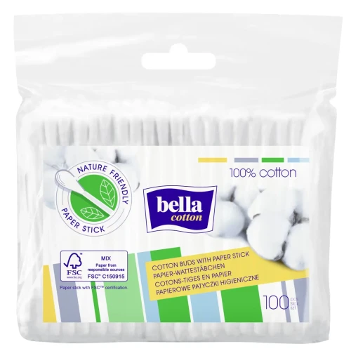 Bețișoare de bumbac Bella Cotton, 100 buc. cumpăra în Chișinau