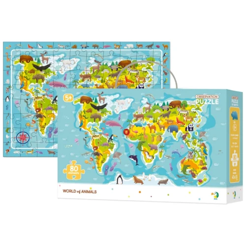 Puzzle Dodo Observation World of Animals, 80 elemente cumpăra în Chișinau