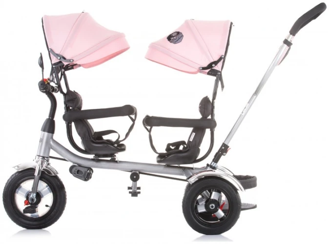 Tricicleta pentru gemeni Chipolino 2Play Peony Pink cumpăra în Chișinau