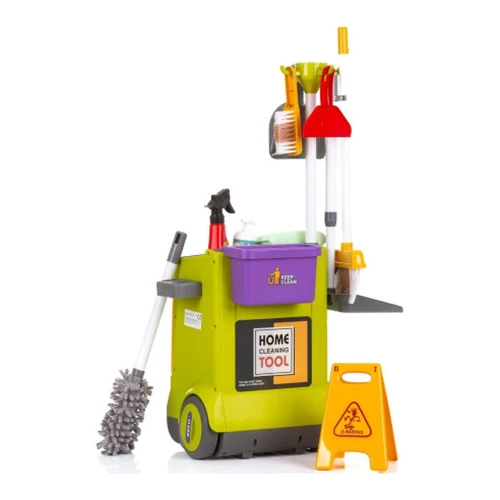 Игровой набор Chipolino Cleaning Trolley, тележка для уборки с 16 аксессуарами купить в Кишиневе