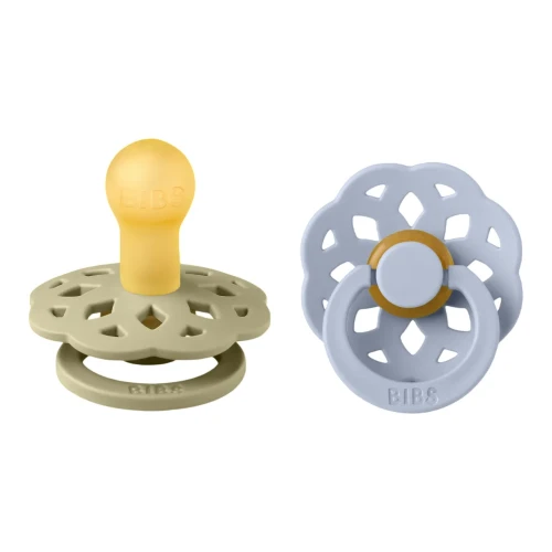 Круглые латексные соски Bibs Boheme Khaki & Dusty Blue (6-18 мес.), 2 шт. купить в Кишиневе
