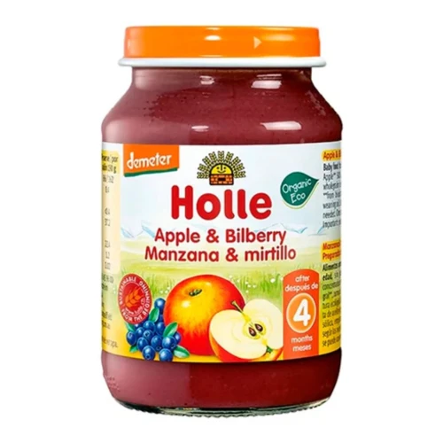 Пюре Holle из яблока-черники (4 мес+), 190 г купить в Кишиневе