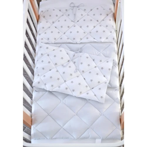 Aparatoare patut Veres Star Grey-White (3 piese) cumpăra în Chișinau