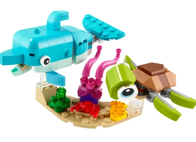 Set constructie Lego Creator Dolphin and Turtle, 137 elemente cumpăra în Chișinau