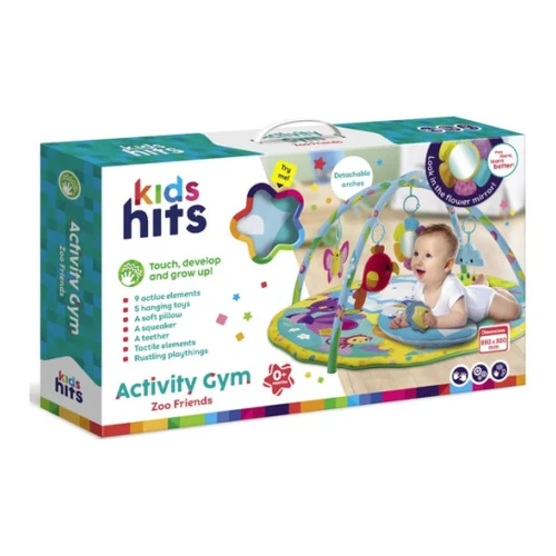 Развивающий коврик с дугами Kids Hits Zoo Friends, 88 x 88 см купить в Кишиневе