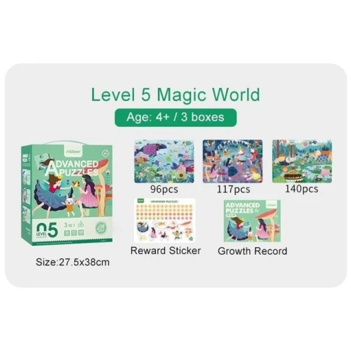 Puzzle Mideer Dream World în sort., 96-140 elemente cumpăra în Chișinau