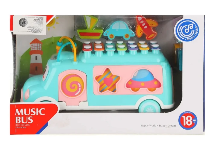 Jucărie de sortare Huanger Xilofon Buss Blue cumpăra în Chișinau