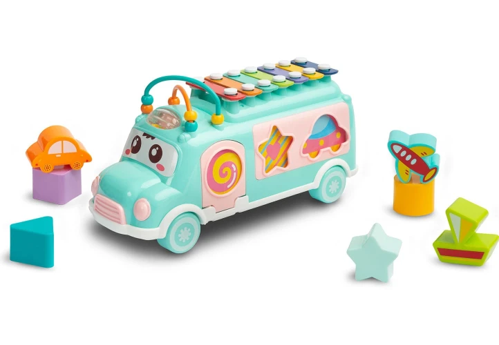 Jucărie de sortare Huanger Xilofon Buss Blue cumpăra în Chișinau