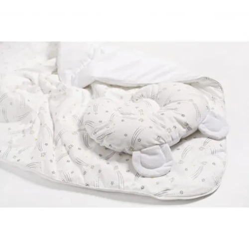 Комплект конверт-плед с подушкой Twins Bear White купить в Кишиневе