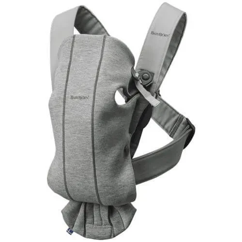 Анатомический мультифункциональный рюкзак-кенгуру BabyBjorn Mini Light Grey, 3D Jersey купить в Кишиневе