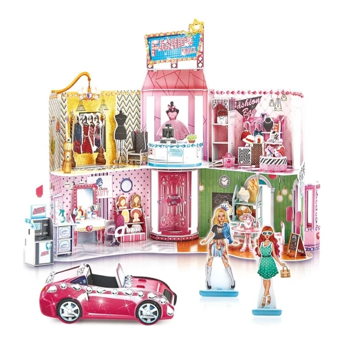 Puzzle 3D Cubic Fun DollHouse Mall modern pentru super vedete, 157 elemente cumpăra în Chișinau