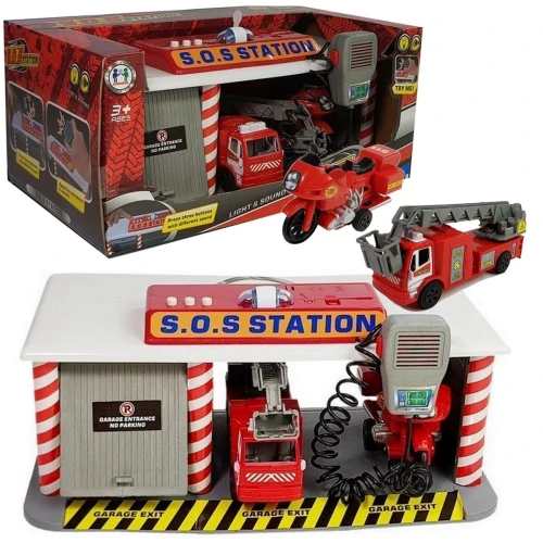 Set Garaj Pompieri Essa Toys (lumină, sunet, rație) cumpăra în Chișinau