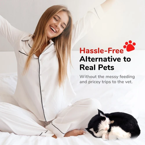 Мягкая игрушка Perfect Petzzz Kitten Black & White, 26 см купить в Кишиневе