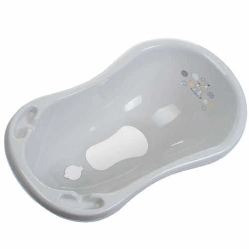 Ванночка Maltex Anti-Slip Zebra Grey со сливом, 84 см купить в Кишиневе