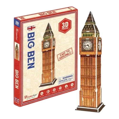 Puzzle 3D CubicFun Architecture Big Ben, 13 elemente cumpăra în Chișinau