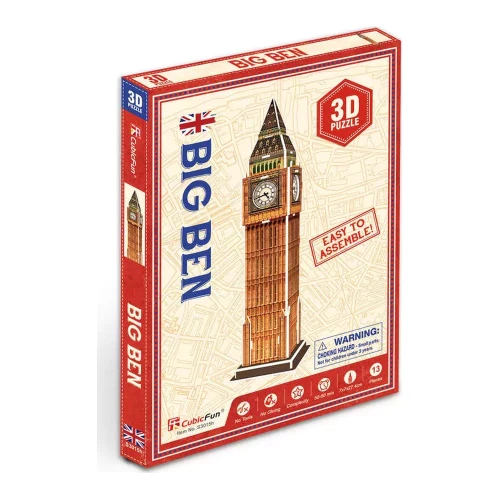Puzzle 3D CubicFun Architecture Big Ben, 13 elemente cumpăra în Chișinau