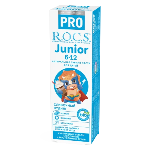 Зубная паста R.O.C.S. PRO Junior Сливочный пудинг (6-12 лет) купить в Кишиневе