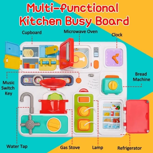 Бизиборд Huanger Montessori Kitchen купить в Кишиневе