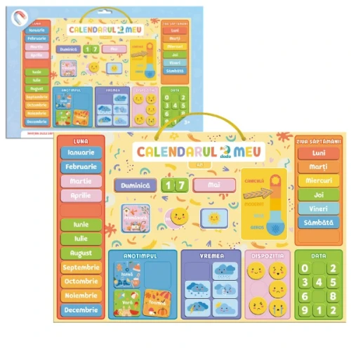 Магнитная обучающий календарь Dodo My Calendar (RO) купить в Кишиневе - 2 Магнитная обучающий календарь Dodo My Calendar (RO) купить в Кишиневе