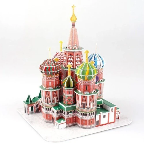 Puzzle 3D Cubic Fun St. Basil's Cathedral, 92 elemente cumpăra în Chișinau