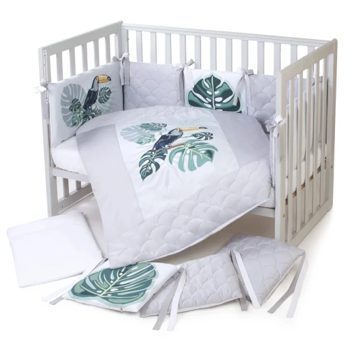 Lenjerie de patut Veres Tropic Baby White (3 piese), 120x60 cm cumpăra în Chișinau