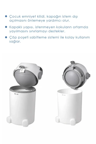 Coș pentru scutece BabyJem White cumpăra în Chișinau