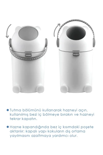 Coș pentru scutece BabyJem White cumpăra în Chișinau