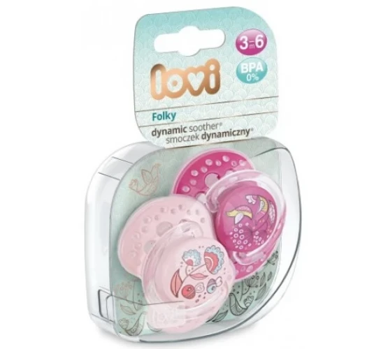 Suzeta din silicon dinamica Lovi Folky girl (3-6 luni) 2 buc. cumpăra în Chișinau
