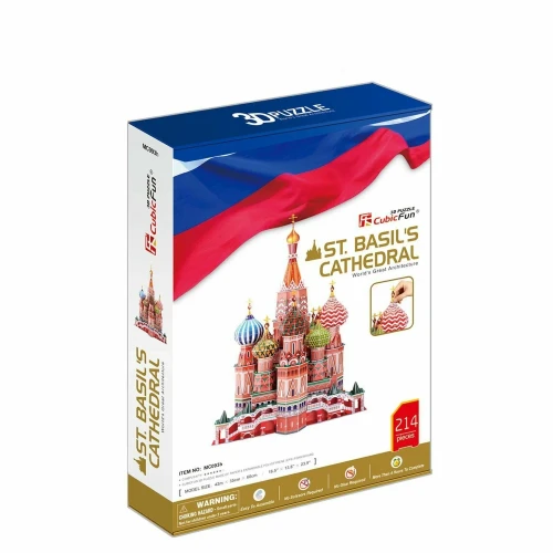 3D-пазл Cubic Fun St. Basil's Cathedral, 214 элементов купить в Кишиневе