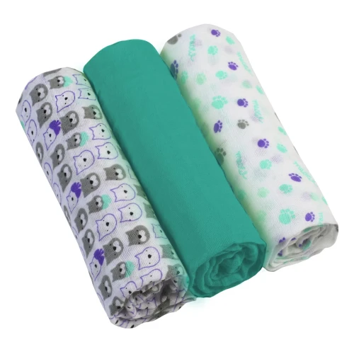 Pelinci din muselină BabyOno Verde (70x70 cm), 3 buc cumpăra în Chișinau