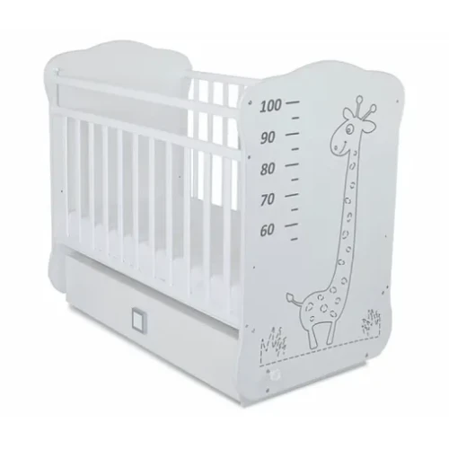 Детская кроватка SKV СКВ-4 Белая на маятнике с ящиком купить в Кишиневе