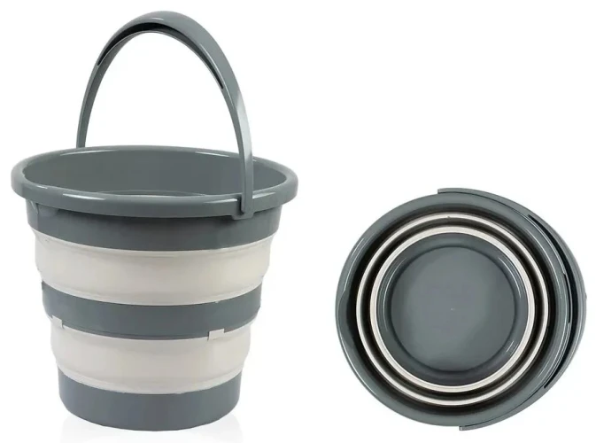 Складное ведро для ванной BabyJem, Anthracite купить в Кишиневе