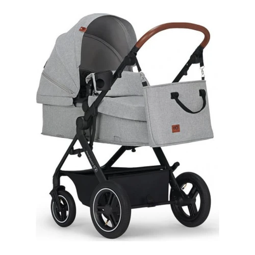 Cărucior 3 în 1 Kinderkraft B-Tour cu scaun auto MINK, Light Grey cumpăra în Chișinau