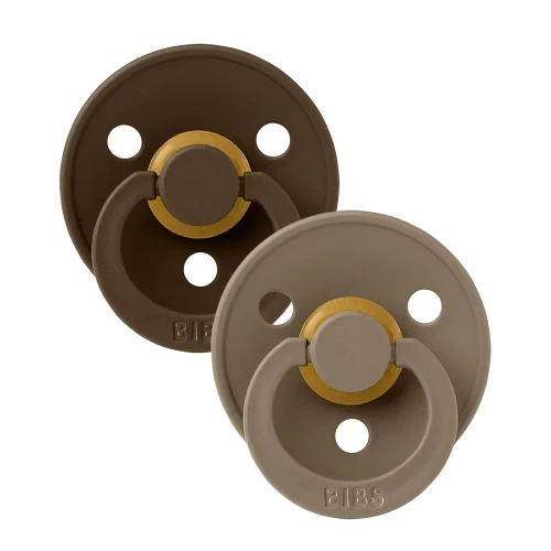 Suzetă rotundă din latex Bibs Mocha & Dark Oak (6-18 luni), 2 buc. cumpăra în Chișinau