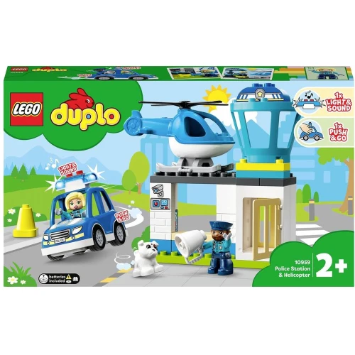Set construcție Lego Duplo Police Station & Helicopter 10959, 40 elemente cumpăra în Chișinau