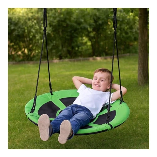 Leagăn circular Baby Mix 58228 „Cuibul de berză”, diametru 100 cm, verde cumpăra în Chișinau