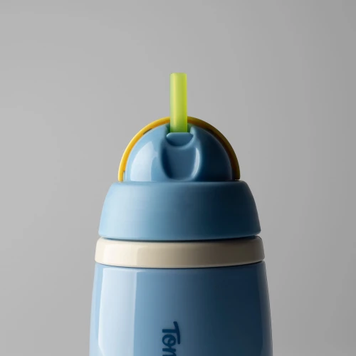 Cană cu pai Tommee Tippee Insulated Straw Blue (12 luni+), 266 ml cumpăra în Chișinau