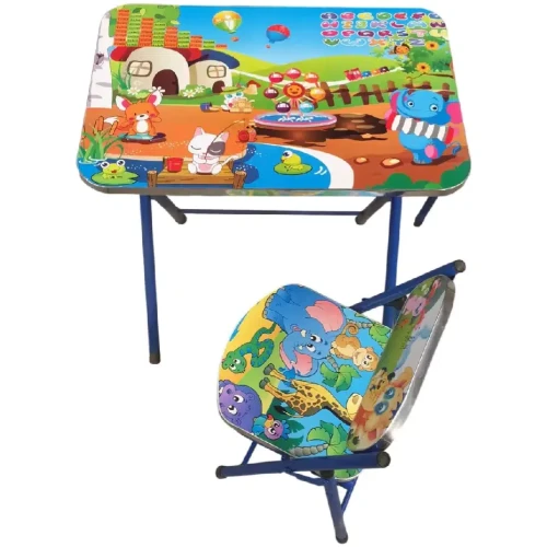 Детский столик со стулом Riki Животные Разноцветный купить в Кишиневе
