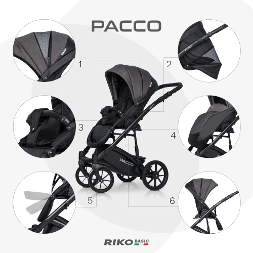 Cărucior 2/1 Riko Pacco Carbon cumpăra în Chișinau