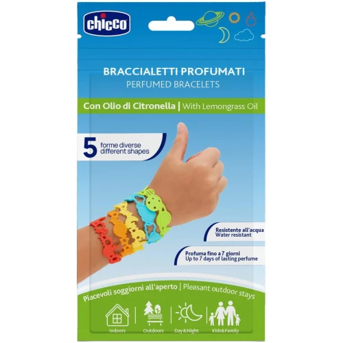 Bratara de protectie Сhicco Ulei de lemongrass impotriva tantarilor si insectelor, 5 buc. cumpăra în Chișinau