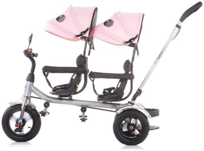 Tricicleta pentru gemeni Chipolino 2Play Peony Pink cumpăra în Chișinau