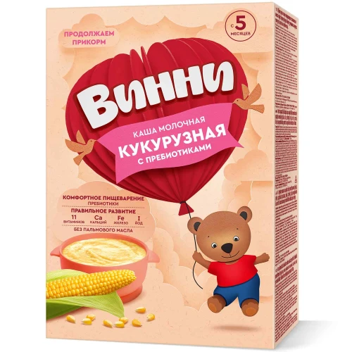 Каша Винни кукурузная молочная (5 мес+), 200 гр купить в Кишиневе