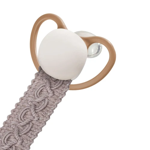 Lanț pentru suzetă Akuku Cotton Dusty Grey cumpăra în Chișinau