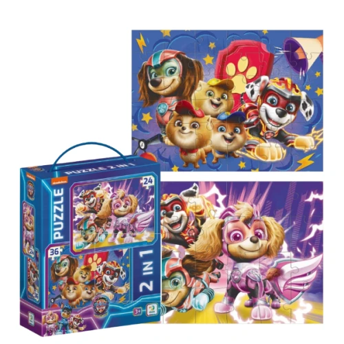 Puzzle Dodo 2 în 1 Păstrăm lumea în siguranță, seria Patrula cățelușilor, 24 și 36 elemente cumpăra în Chișinau